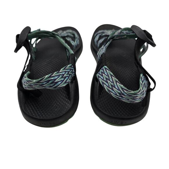 Chaco ZX/2 Sandals Womens 8 Blue Green Black Strappy - Picture 6 of 9